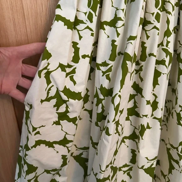 NEW Tory Burch Smocked Floral Cotton Poplin Mini Dress - Size Small - Picture 8 of 10